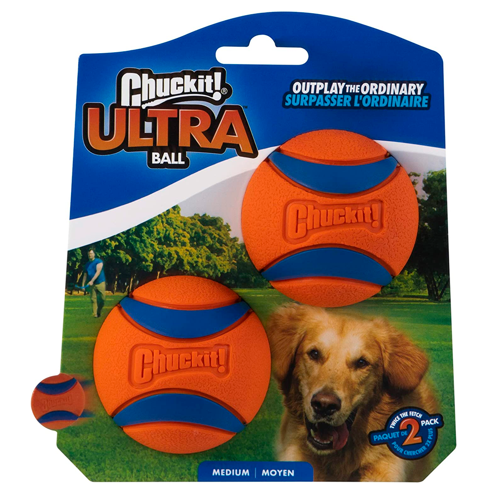 Chuck It Ultra Ball 2 Pack Pelotas para Perros Chuck It Ultra Ball 2 Pack Pelotas para Perros